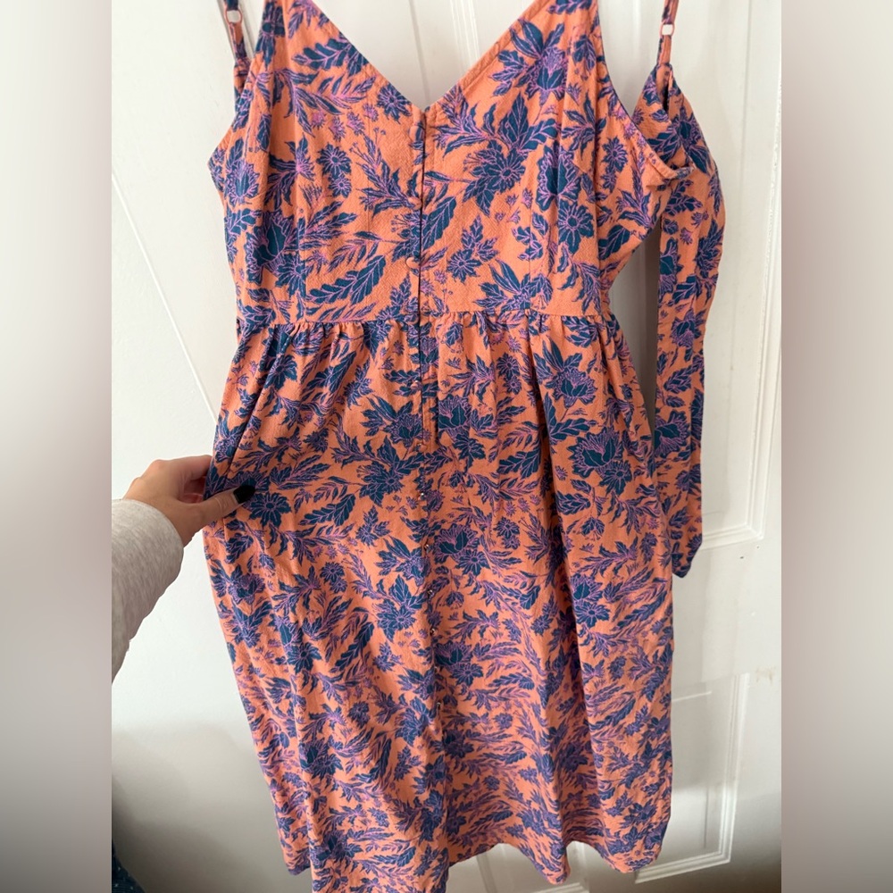 Universal Thread Orange and Purple Floral Dress